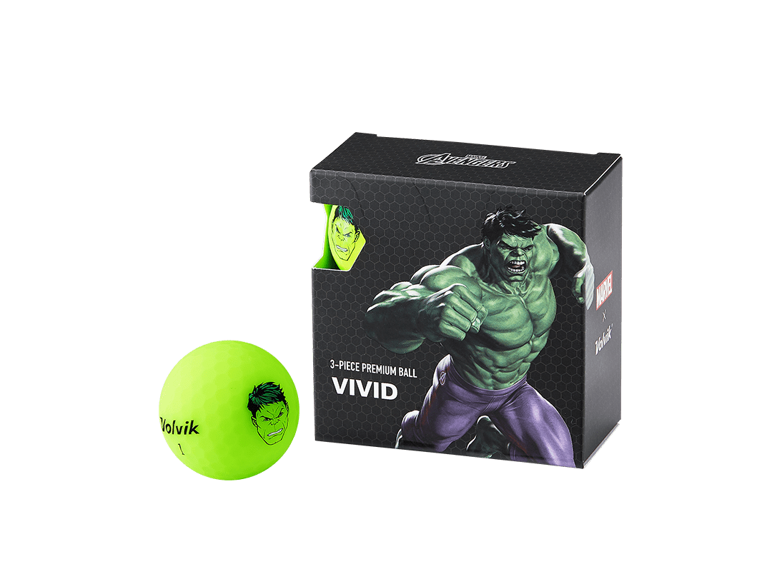 Volvik Vivid Marvel Golfbollar 4-Pack