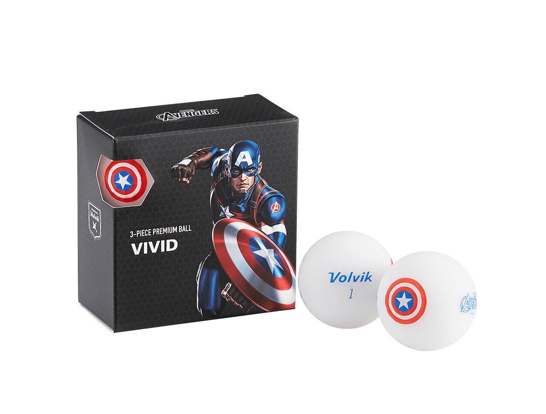 Volvik Vivid Marvel Golfbollar 4-Pack