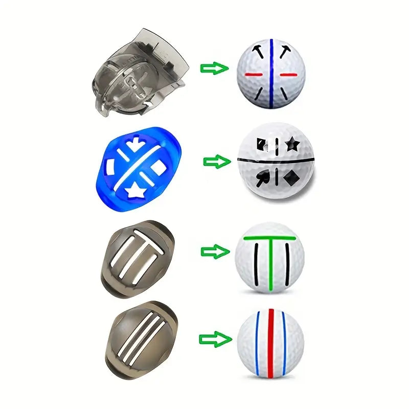 Bollmarkeringskit Svart/Röd/Grön/Blå