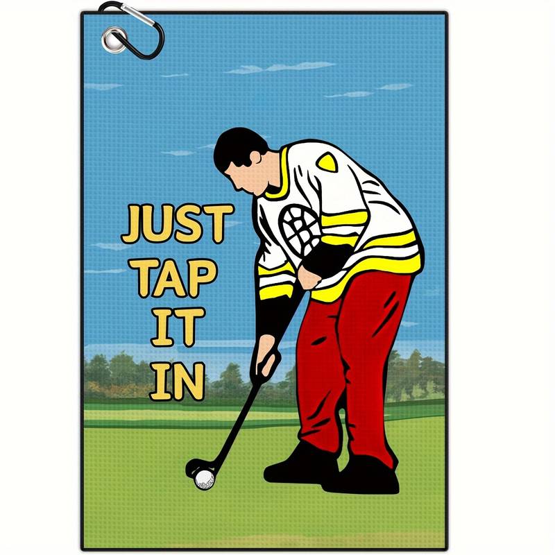 Golfhandduk Happy Gilmore "Just tap it in"