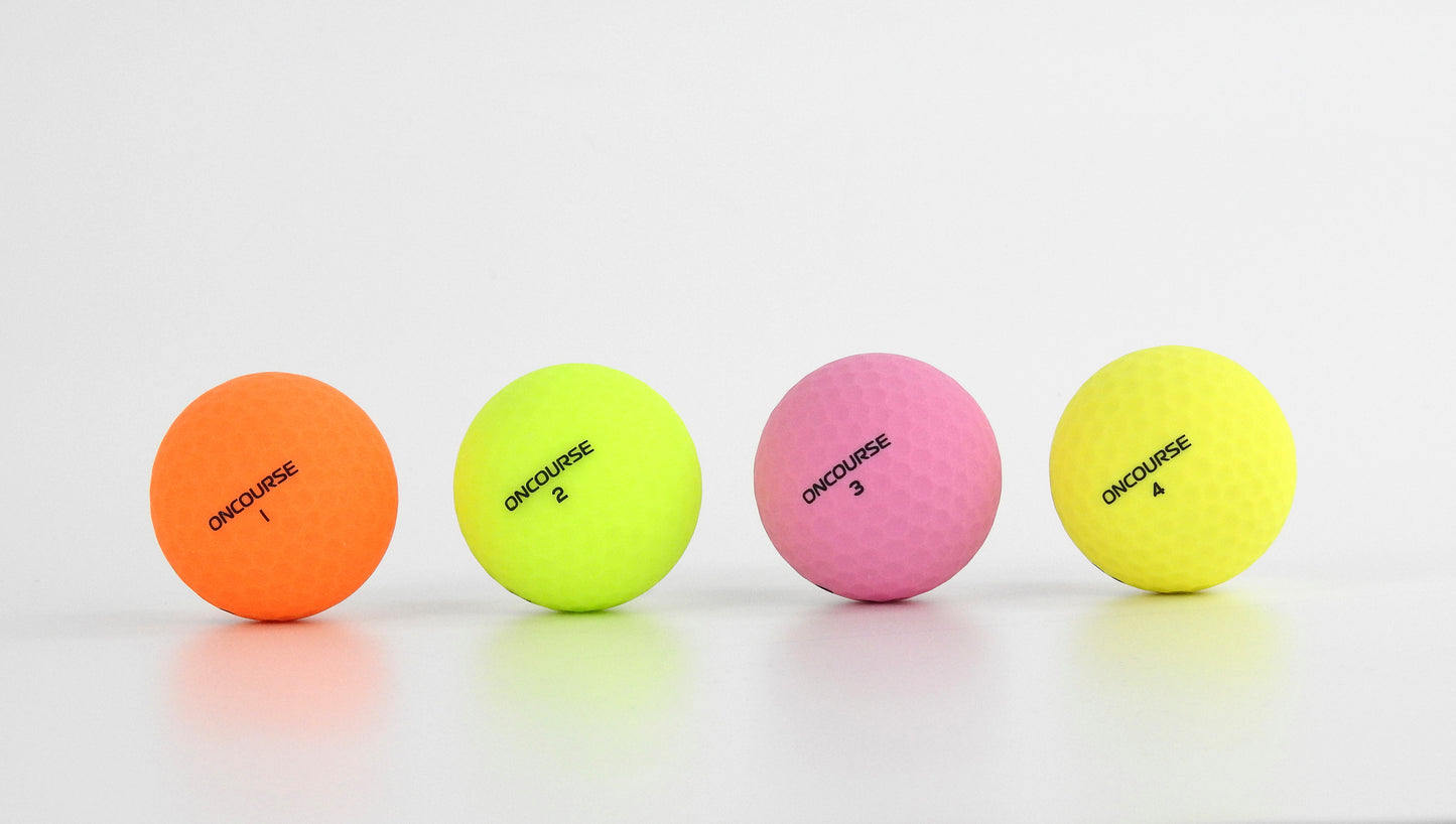 OnCourse MULTI Matte Colours Golf Ball