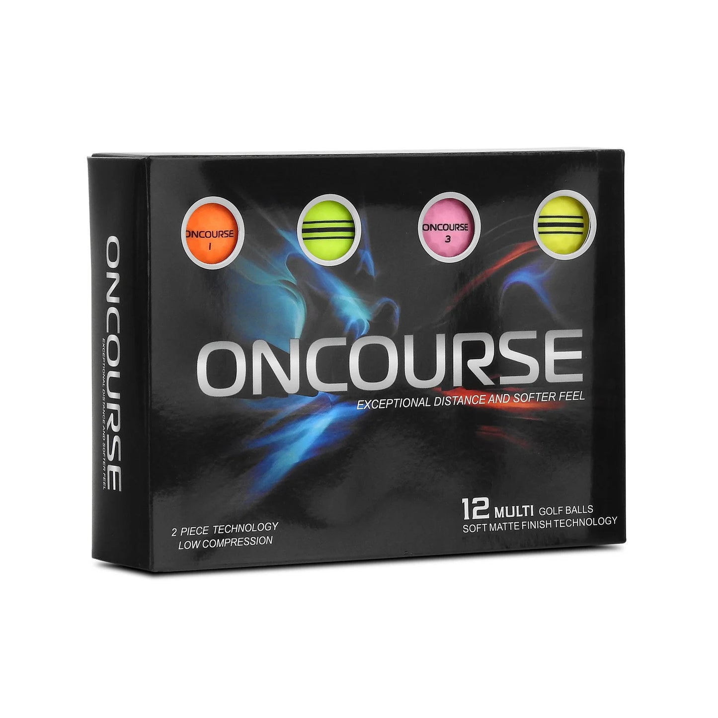 OnCourse MULTI Matte Colours Golf Ball