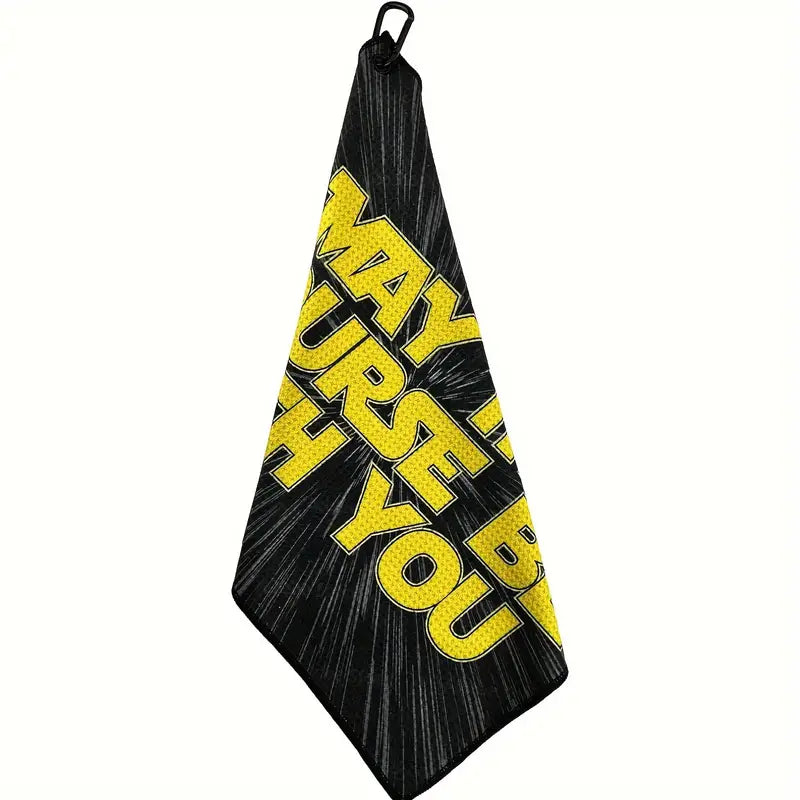 Handduk "May the course be with you"