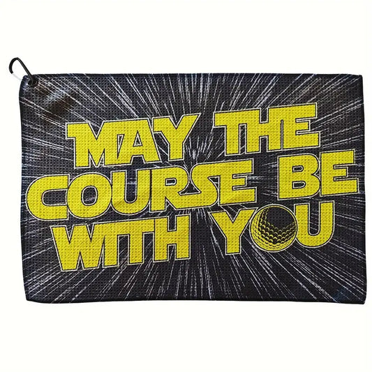 Handduk "May the course be with you"